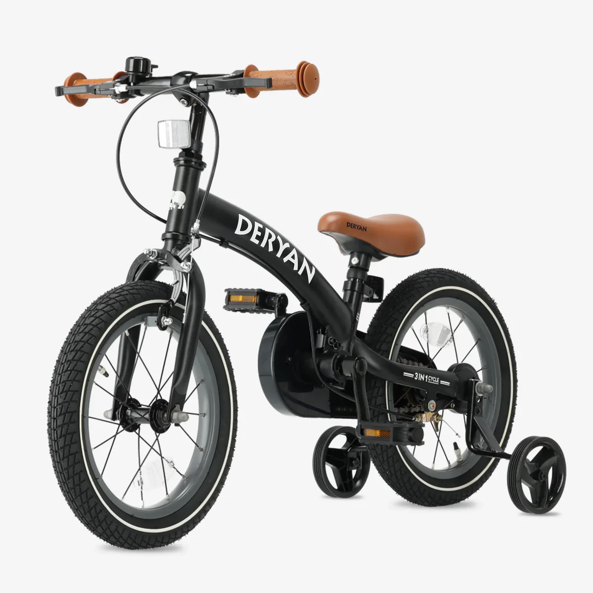 Luxus Kinderfahrrad 14 Zoll - 3 in 1 - Balance Fahrrad